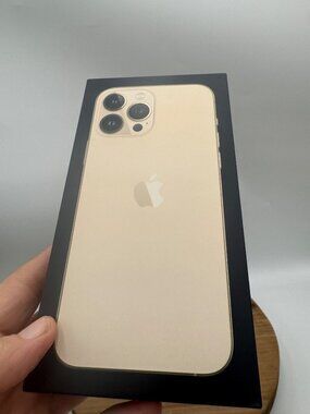 Apple iPhone 13 Pro Max Empty box wrapping present gag gift funny surprise gold
